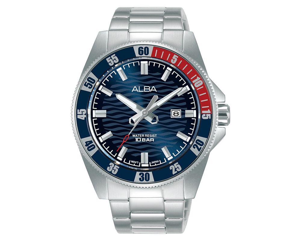 ALBA Men's Active Blue Patterned Dial Watch | AG8L89X1