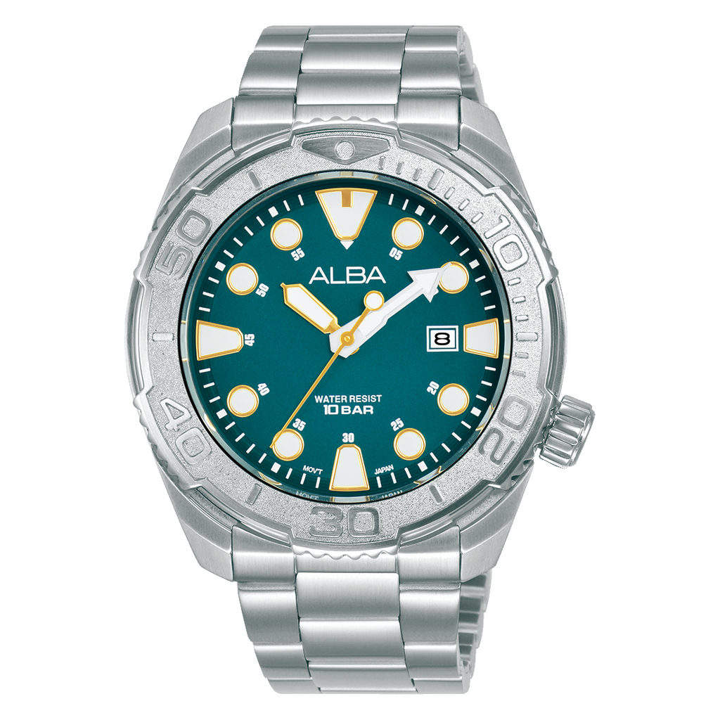 ALBA Men's Active Green Dial Watch | AG8M17X1
