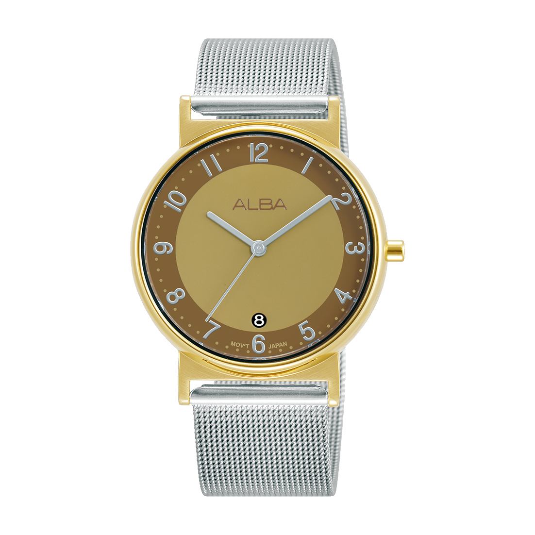 ALBA Women's Fashion Brownish Yellow Watch | AG8M55X1