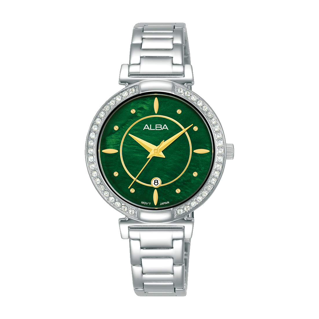 ALBA Women's Fashion Green MOP Dial Watch | AH7BF3X1