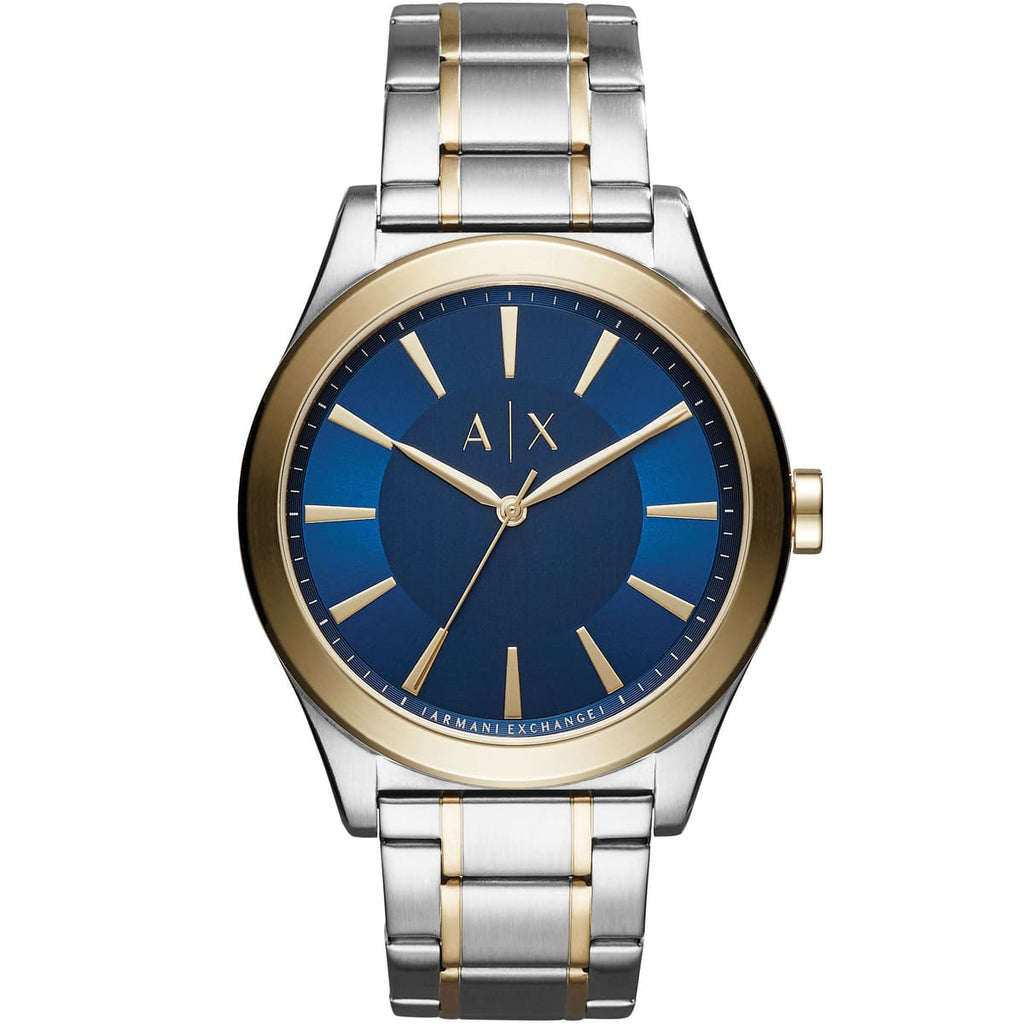 Armani Exchange Men's Silver & Gold Band Watch | AX2332