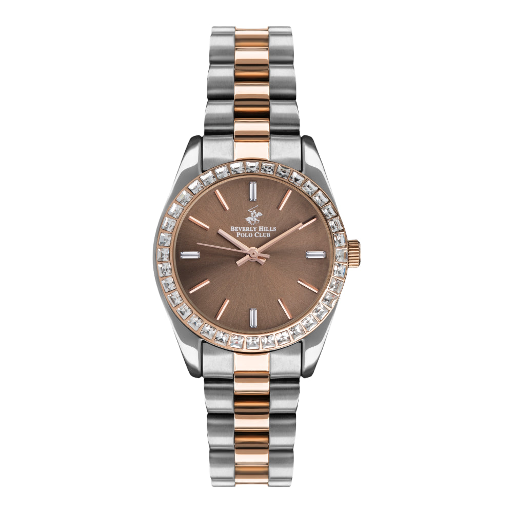 BEVERLY HILLS POLO CLUB Women’s Analog Brown Dial Watch | BP3171C.540