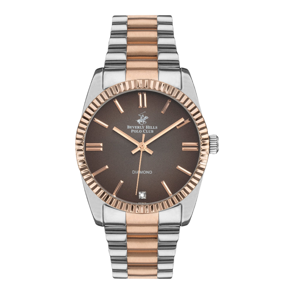 BEVERLY HILLS POLO CLUB Women’s Analog Brown Dial Watch | BP3172C540