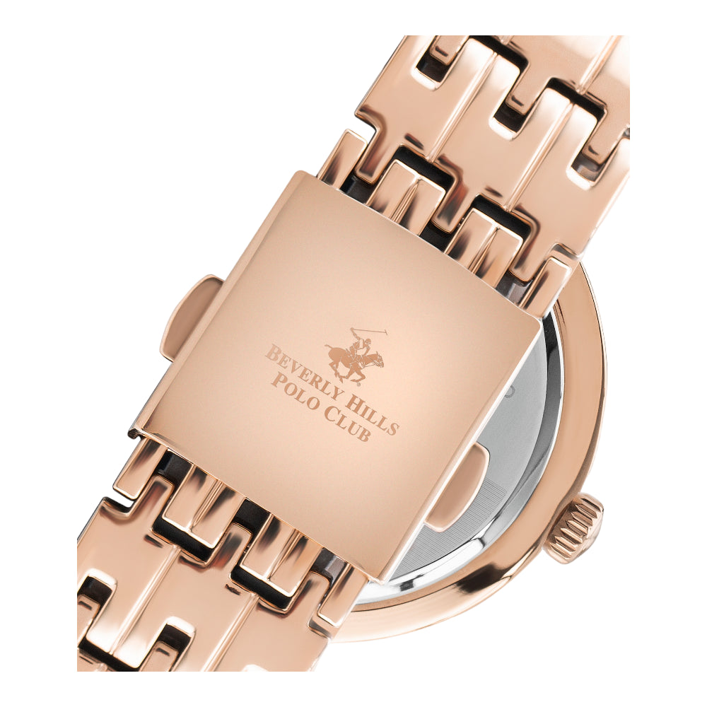 BEVERLY HILLS POLO CLUB Women’s Rose Gold Band Watch | BP3222X.420