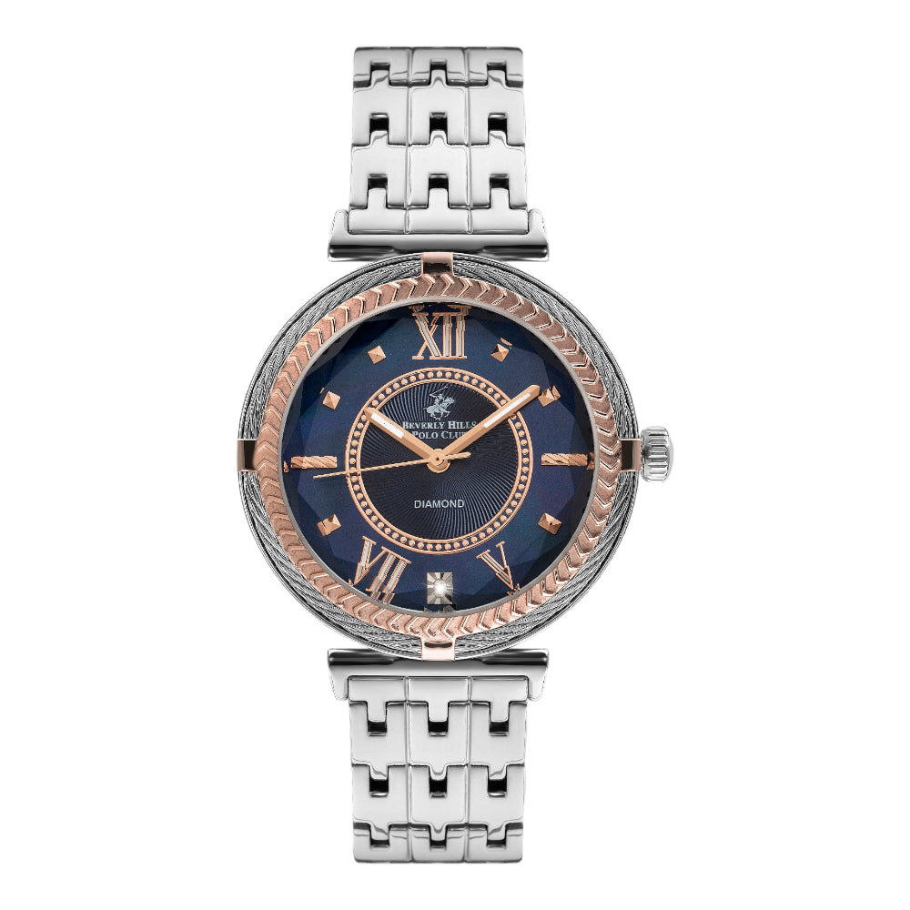 BEVERLY HILLS POLO CLUB Women’s Analog Dark Blue Dial Watch | BP3222X.590