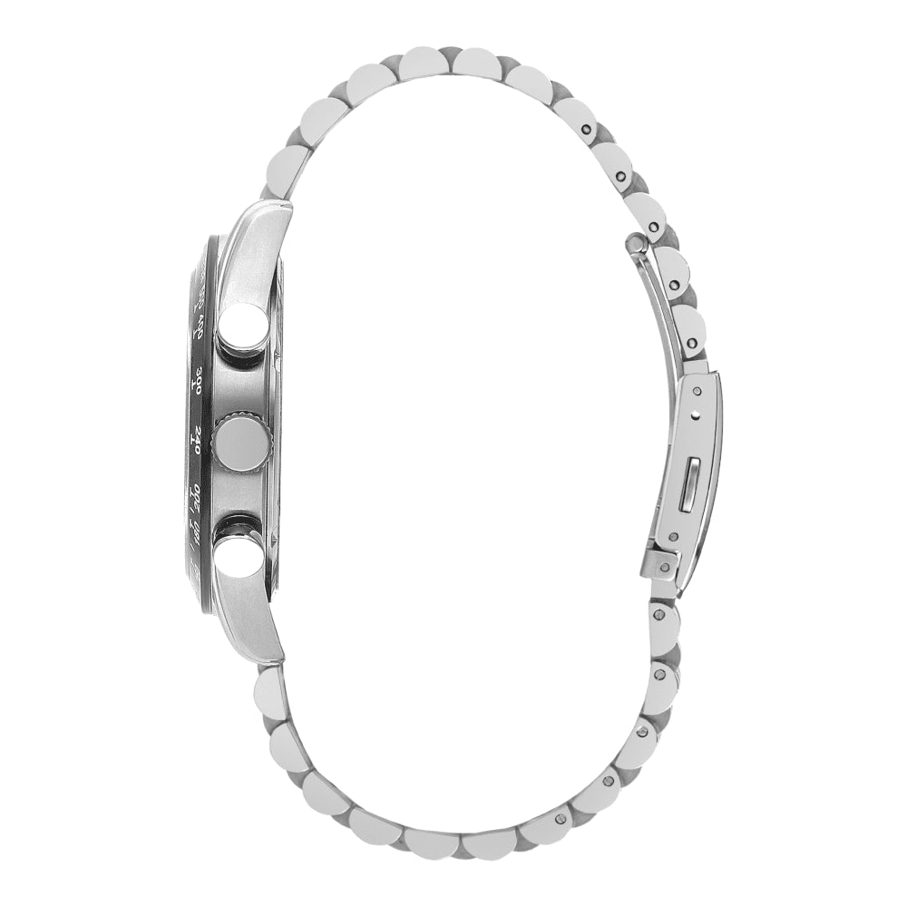 BEVERLY HILLS POLO CLUB Men’s Silver & Rose Gold Band Watch | BP3316X.370