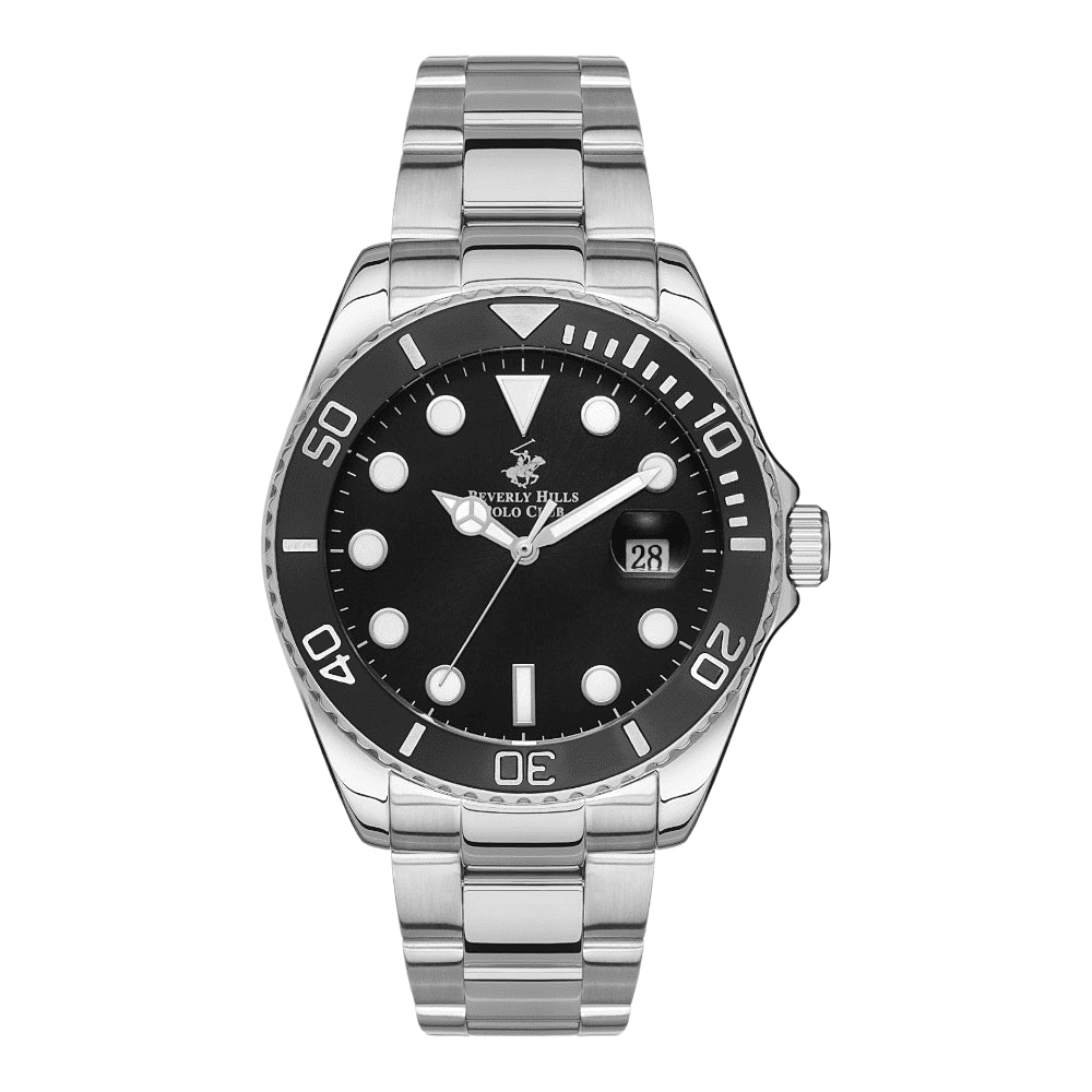 BEVERLY HILLS POLO CLUB Men’s Analog Black Dial Watch | BP3328X.350