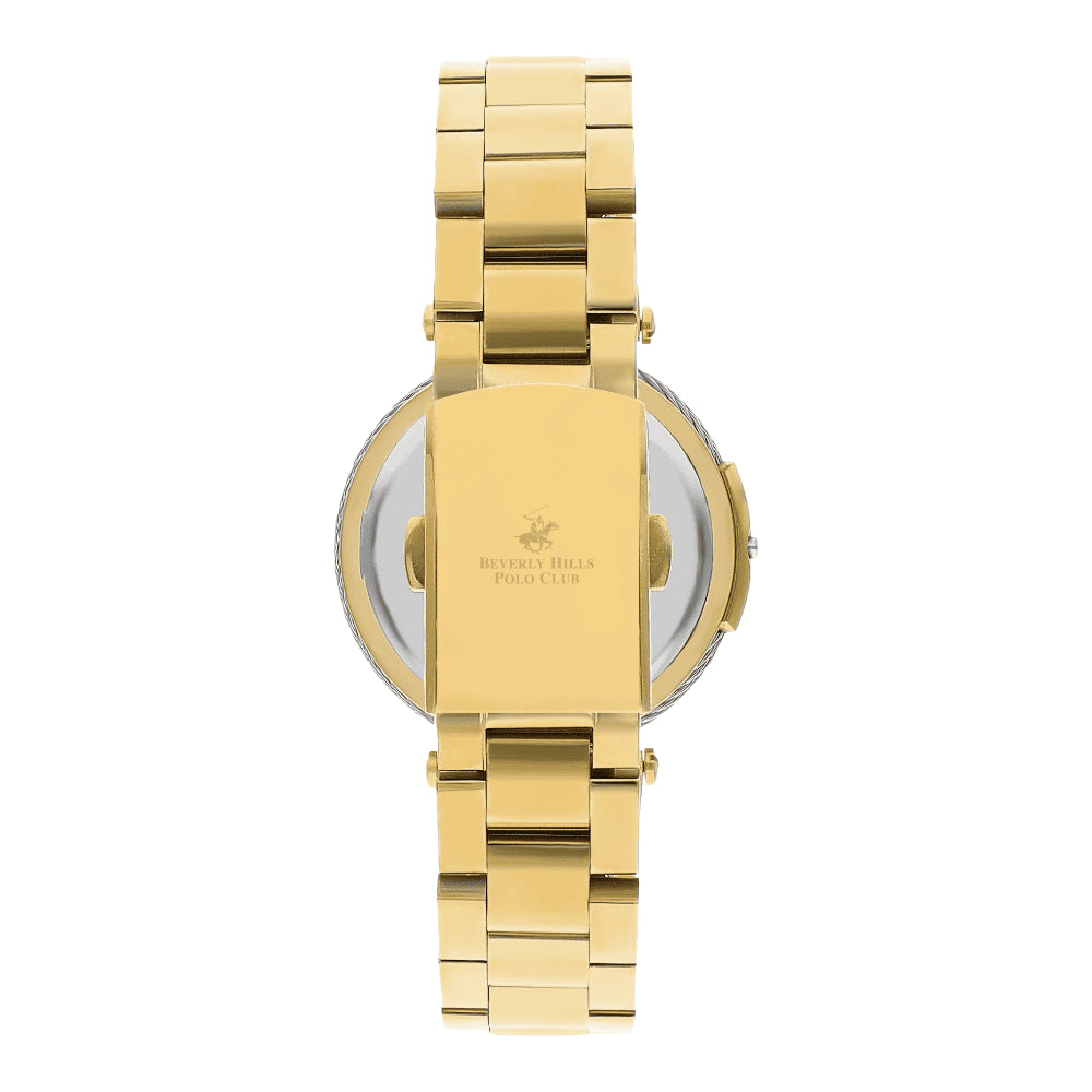 BEVERLY HILLS POLO CLUB Women’s Analog White Mop Dial Watch | BP3333X.120