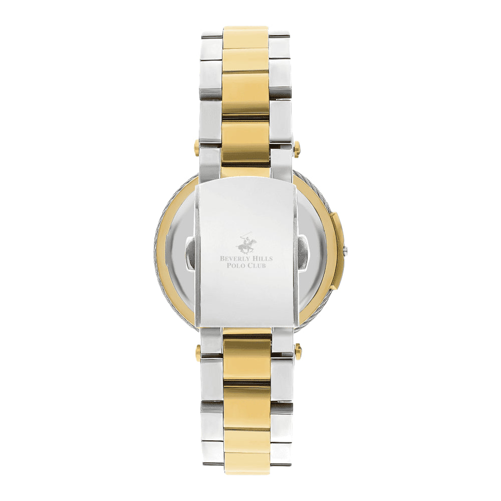 BEVERLY HILLS POLO CLUB Women’s Analog White Mop Dial Watch | BP3333X.220
