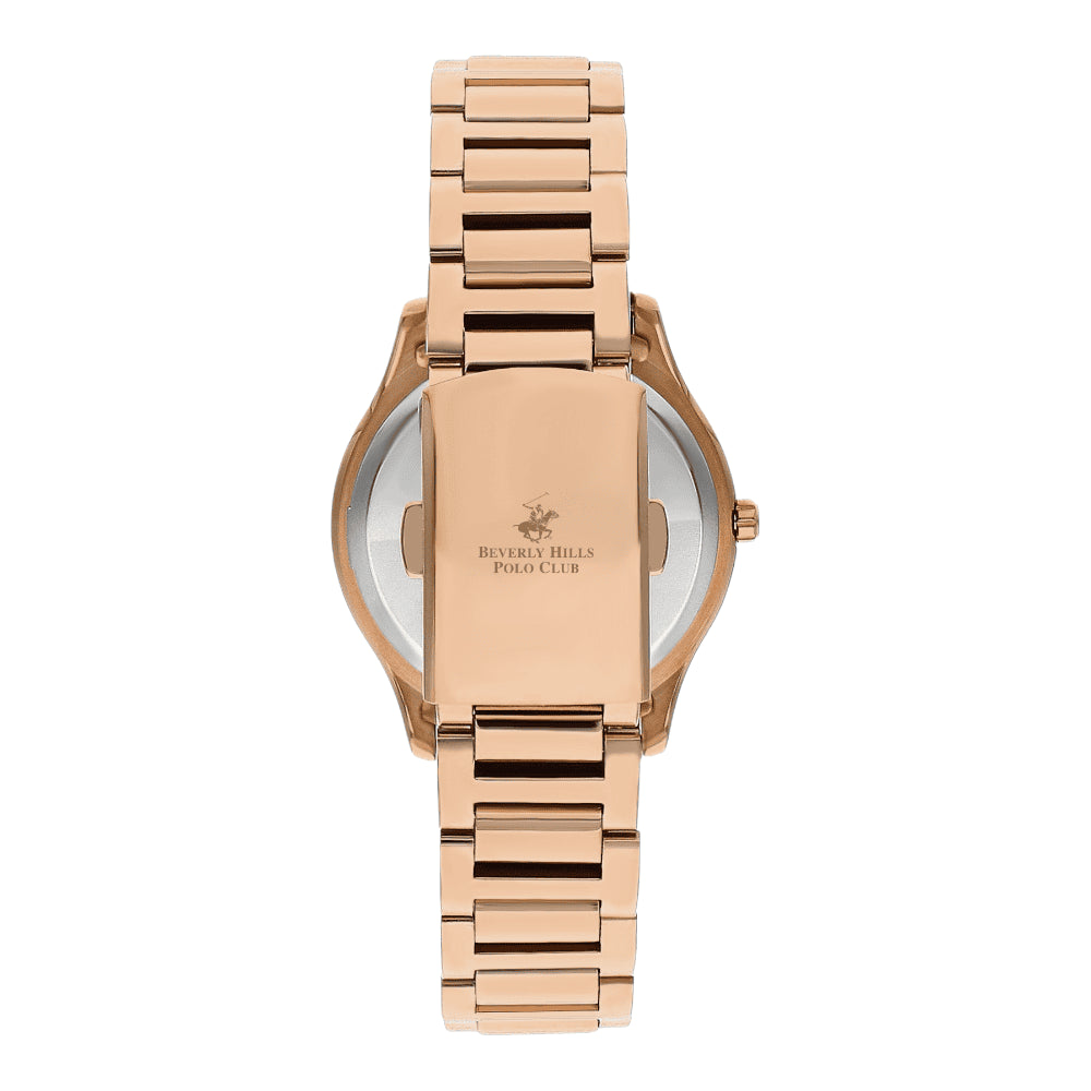 BEVERLY HILLS POLO CLUB Women’s Multi-Function Rose Gold Band Watch | BP3350X.430