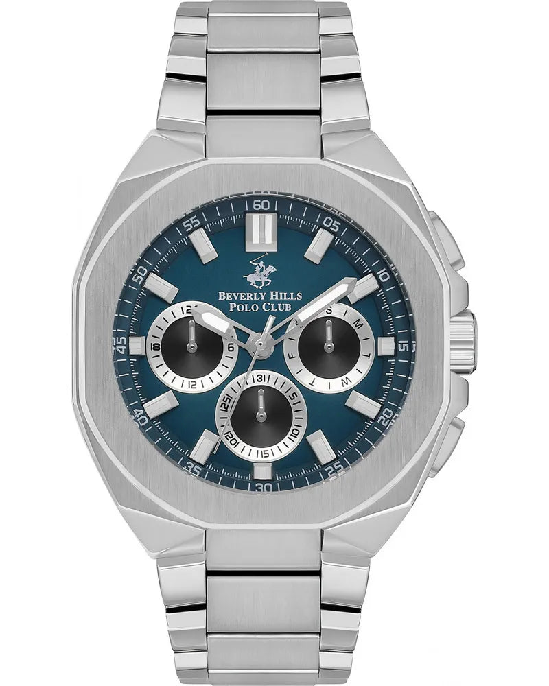Beverly Hills Polo Club Men’s Multi Function Blue Dial Watch | BP3537X.370
