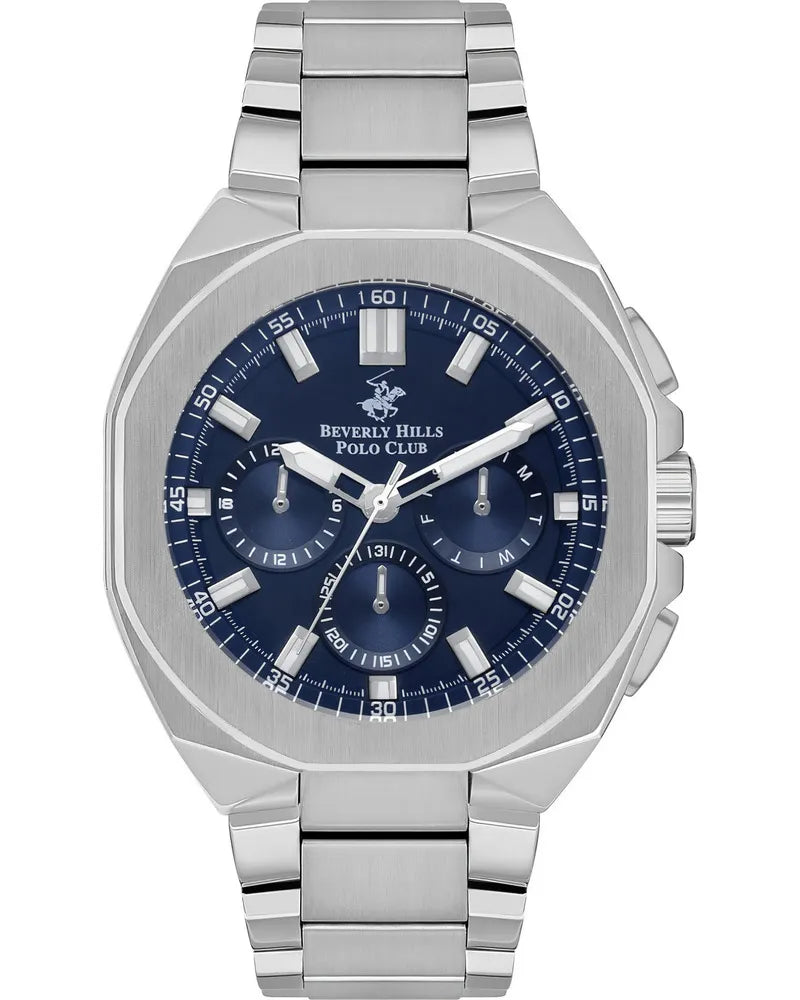 Beverly Hills Polo Club Men’s Multi Function Dark Blue Dial Watch | BP3537X.390