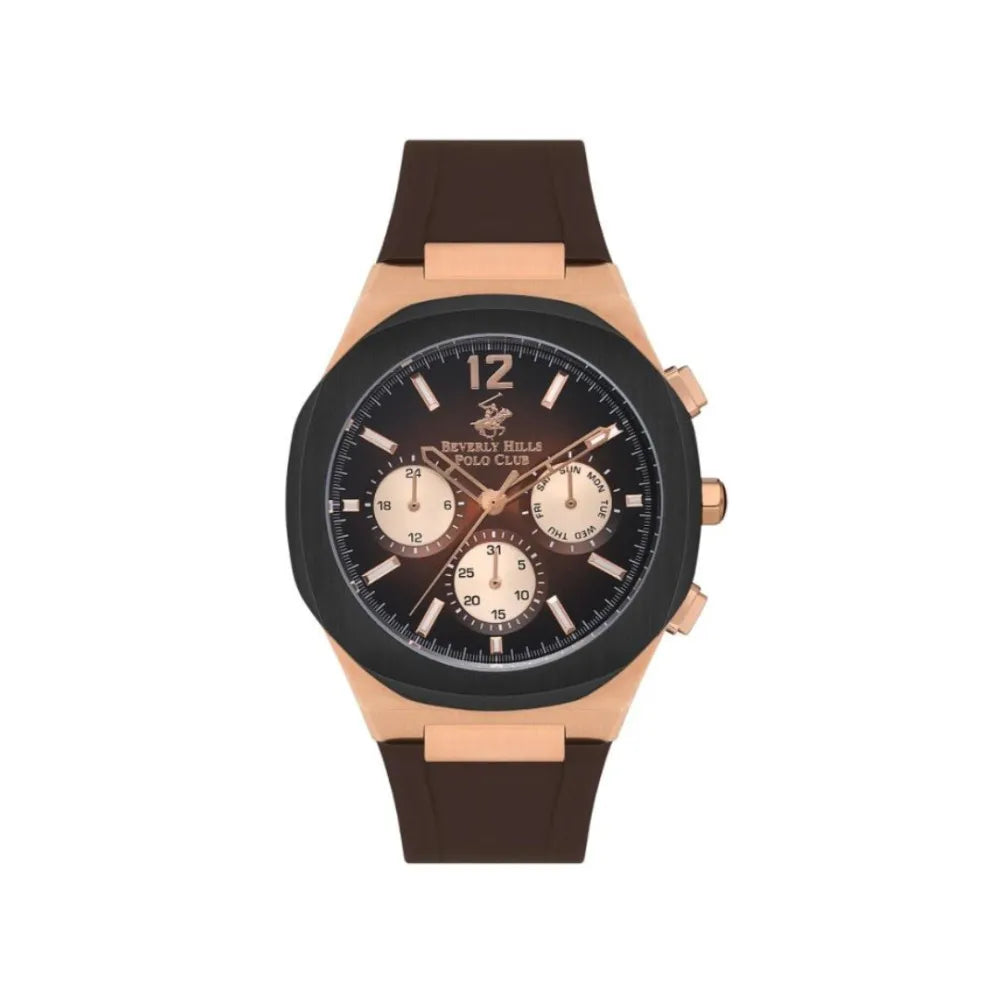 Beverly Hills Polo Club Men’s Multi Function Brown Dial Watch | BP3539X.844