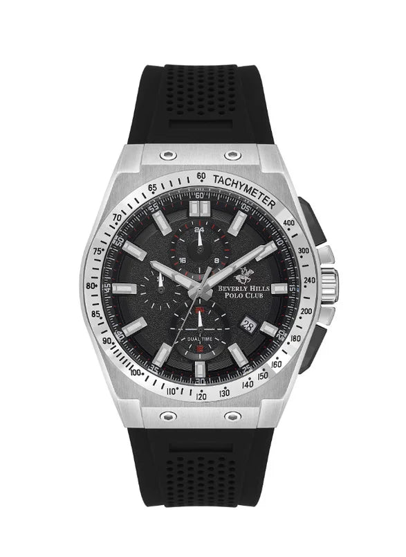 Beverly Hills Polo Club Men’s Multi Function Black Dial Watch | BP3541X.351