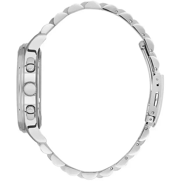 BEVERLY HILLS POLO CLUB Men's Silver Band Watch | BP3556X.330