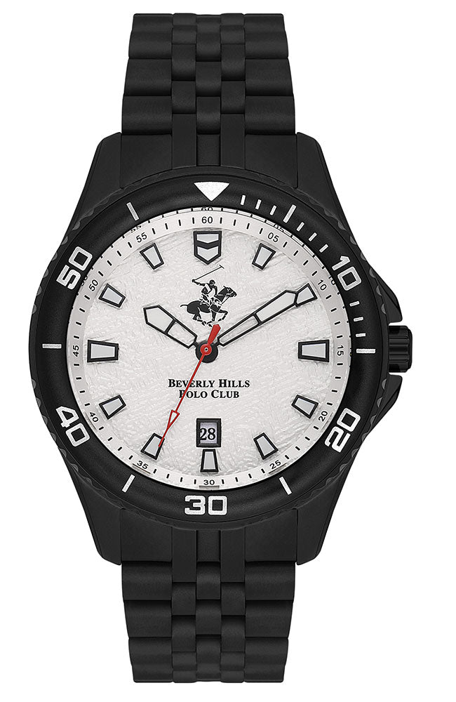 BEVERLY HILLS POLO CLUB Men's Black Band Watch | BP3559X.630