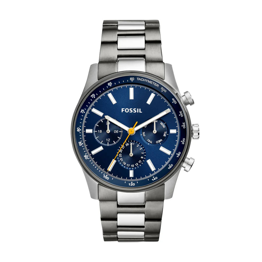 FOSSIL Men's Sullivan Blue Sunray Dial Watch | BQ2458