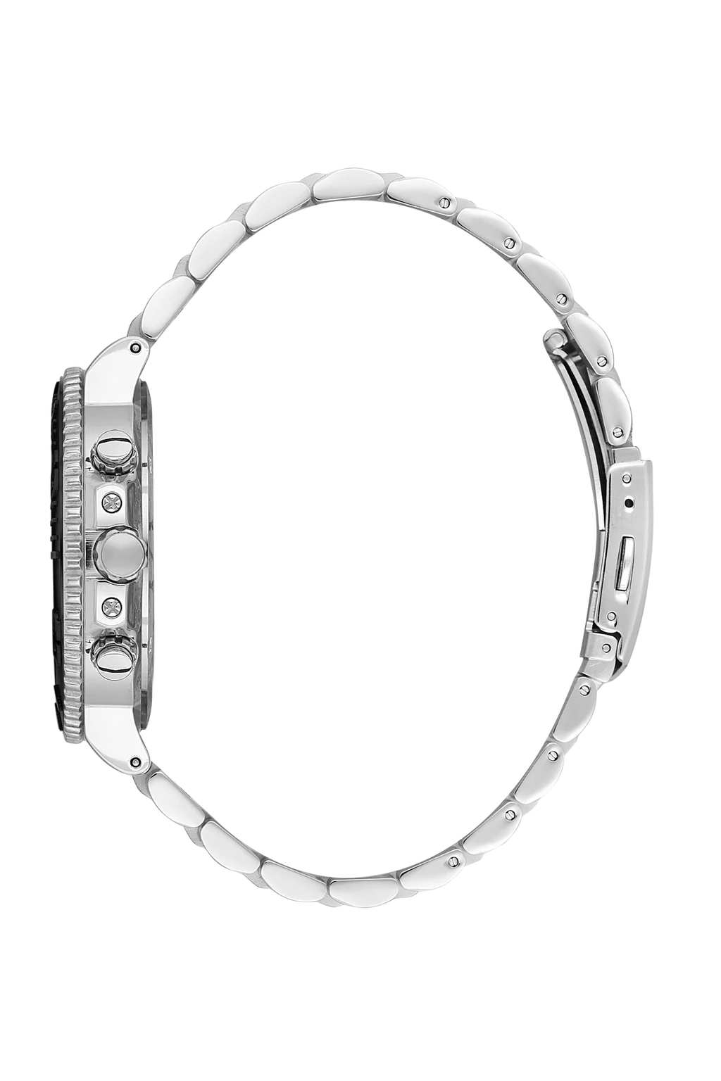 Beverly Hills Polo Club Dual Time Silver Band Watch | Bp3540X.350