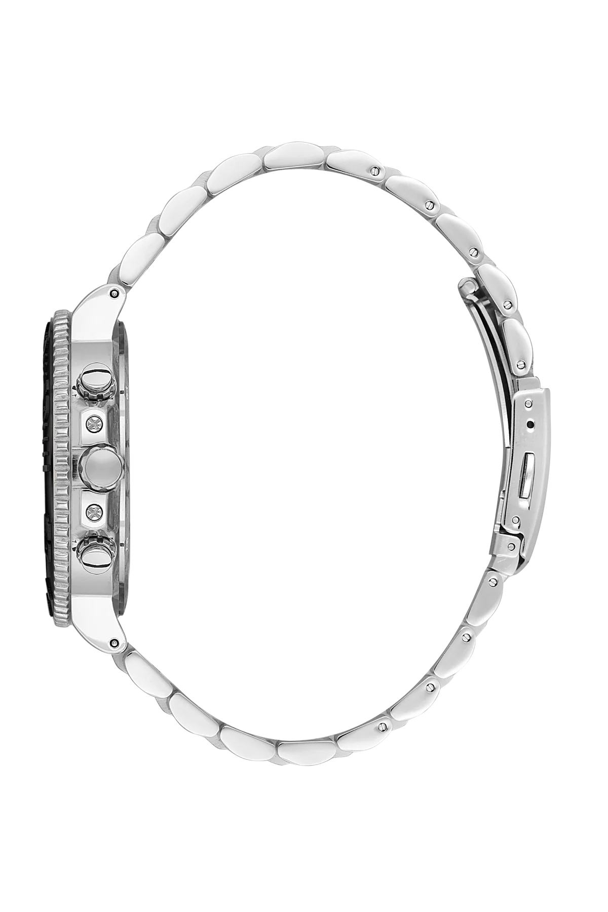 Beverly Hills Polo Club Dual Time Silver Band Watch | Bp3540X.350