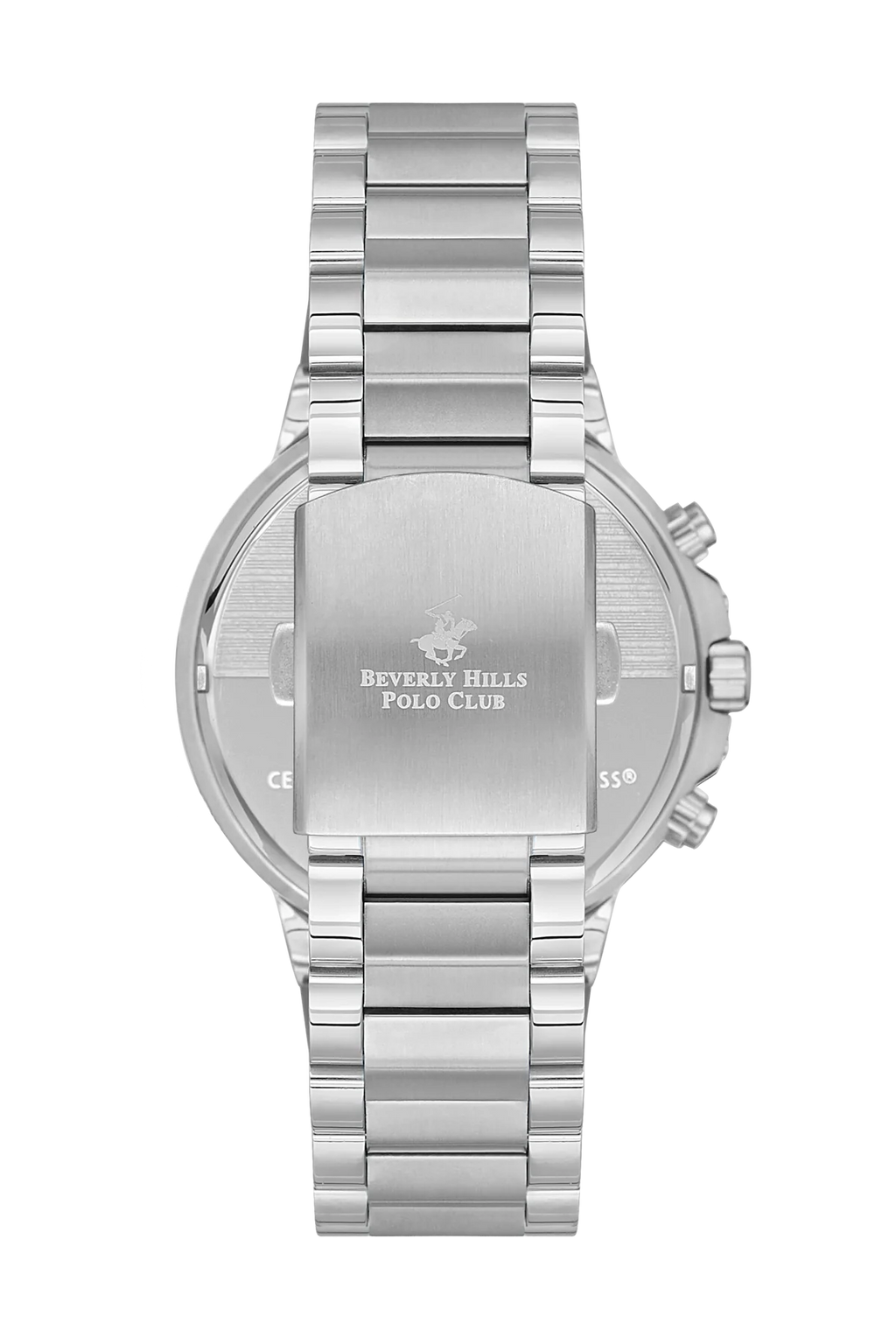 Beverly Hills Polo Club Dual Time Silver Band Watch | Bp3540X.350