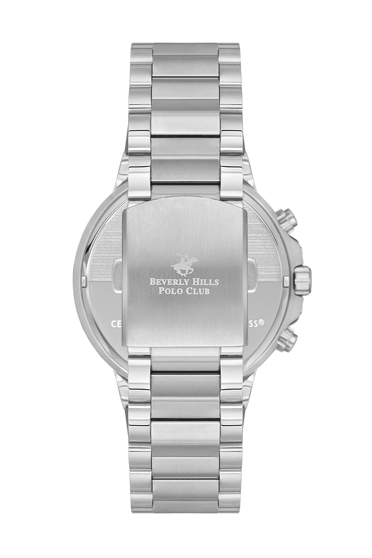 Beverly Hills Polo Club Dual Time Silver Band Watch | Bp3540X.350