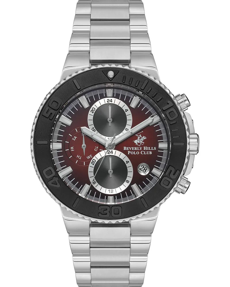 Beverly Hills Polo Club Men’s Multi Function Red Dial Watch | Bp3540X.380