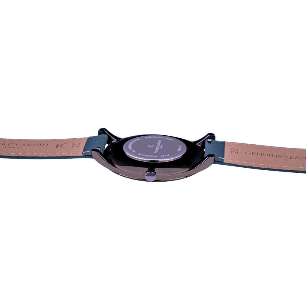 PIERRE CARDIN Men's Gray Leather Watch | CBA.4007