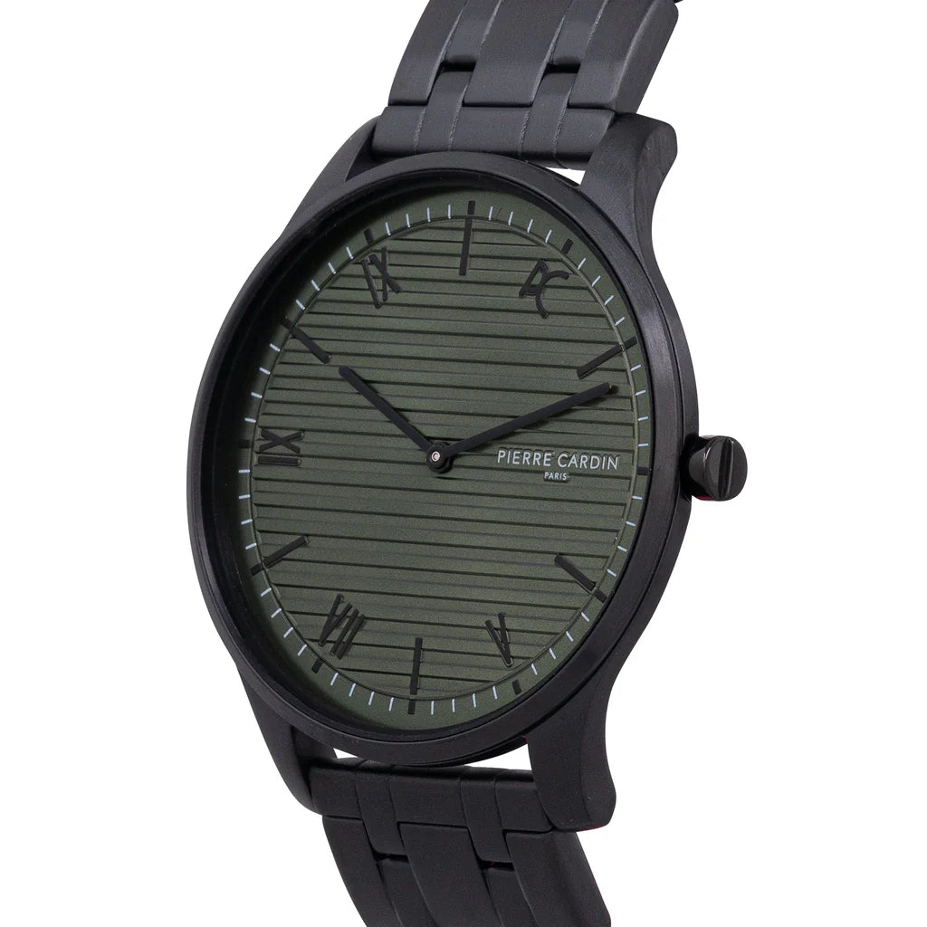 PIERRE CARDIN Men's Silver Case Watch | CBA.4022