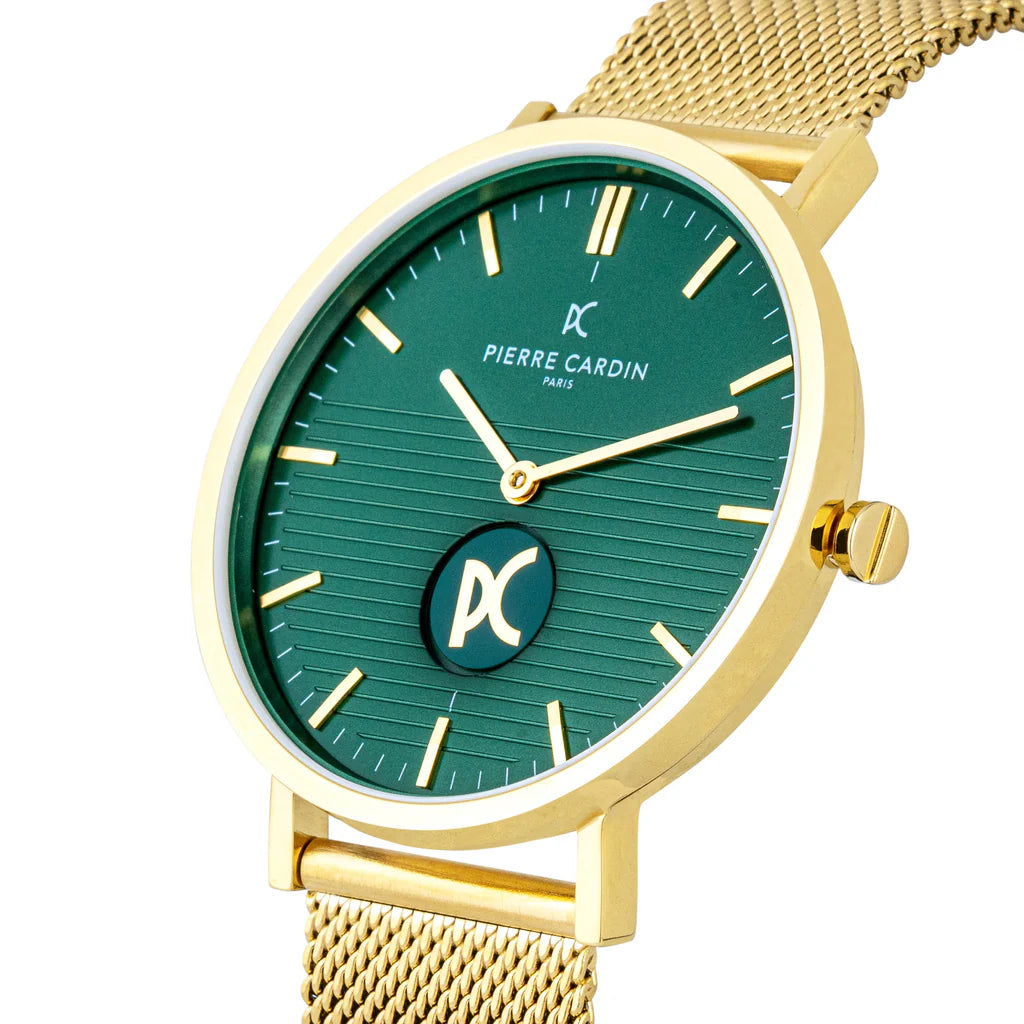 PIERRE CARDIN Men's Green Dial Watch | CBV.1046