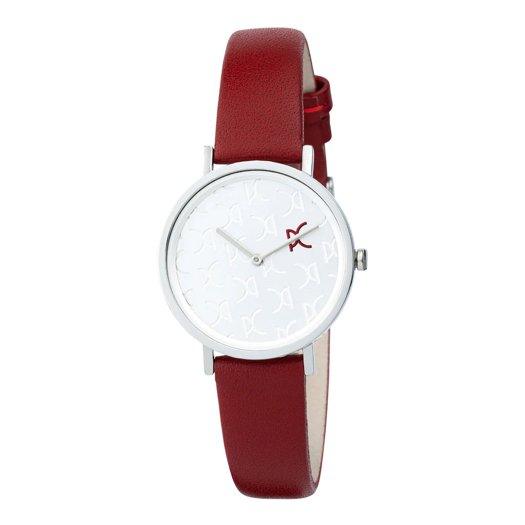 PIERRE CARDIN Women's Red Leather Band Watch | CBV.1517