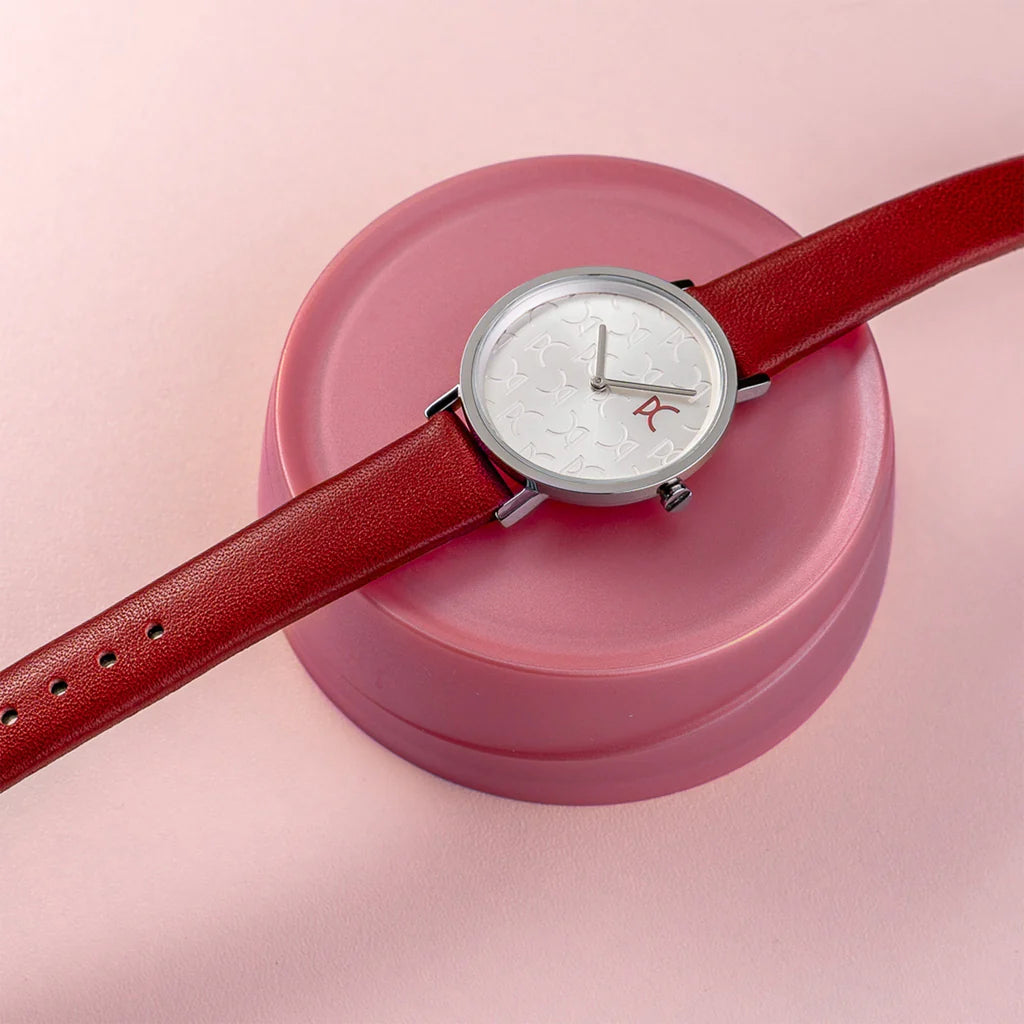 PIERRE CARDIN Women's Red Leather Band Watch | CBV.1517
