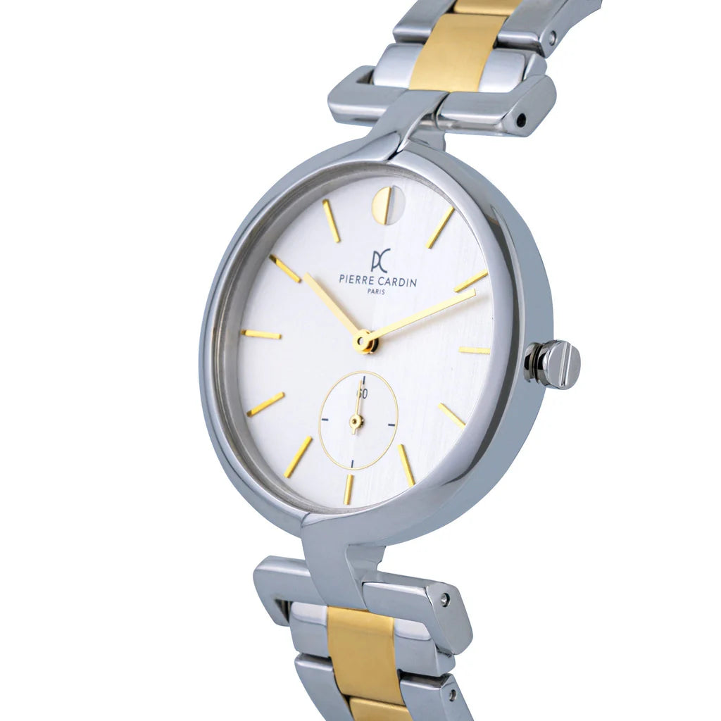 PIERRE CARDIN Women's Silver & Gold Band Watch | CMD.3521
