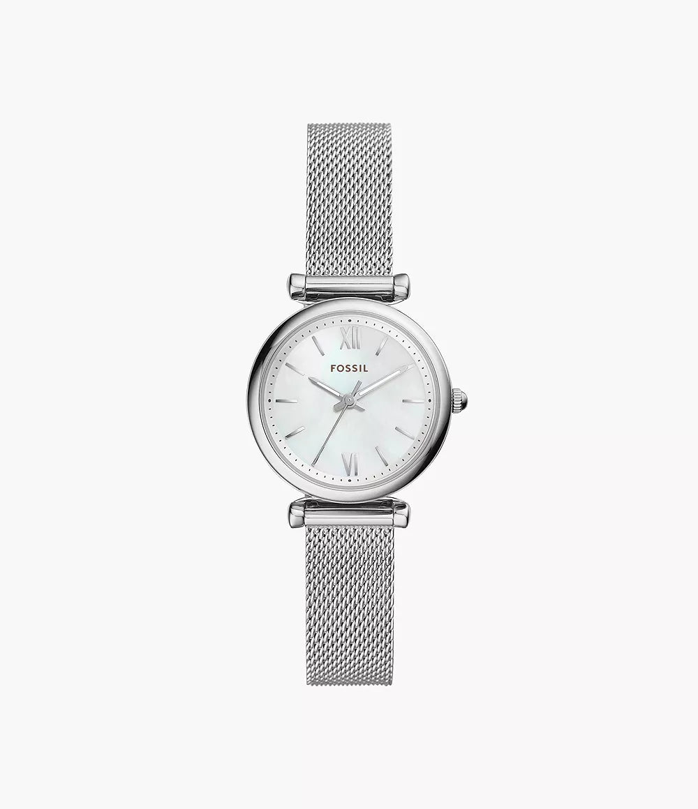 FOSSIL Women's Carlie Mini Three-Hand Stainless Steel Watch | ES4432