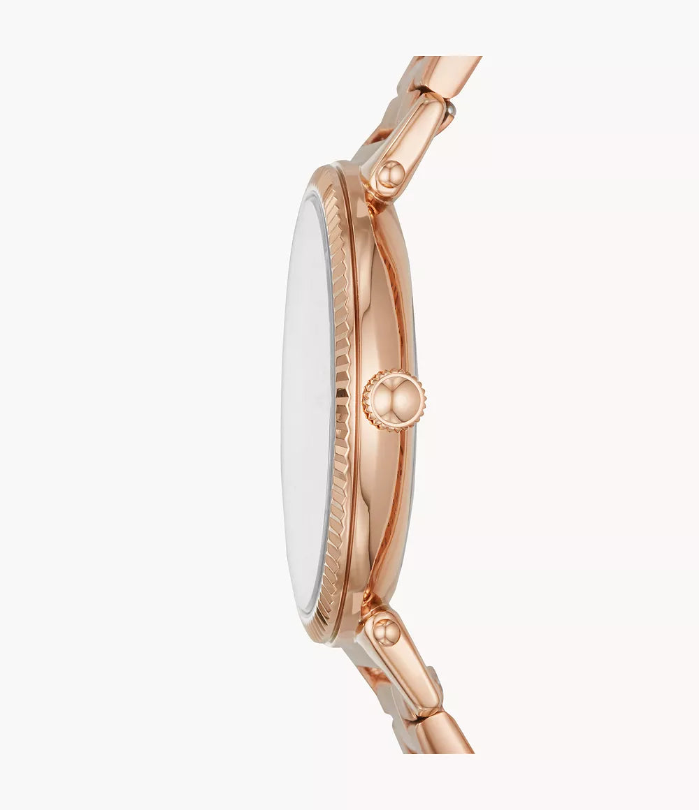 FOSSIL Women's Daisy Rose-Gold-Tone Stainless-Steel Watch | ES4791