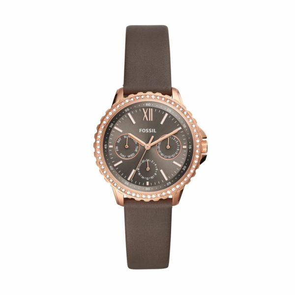 FOSSIL Women's Izzy Rose Gold Round Stainless Steel Watch | ES4889