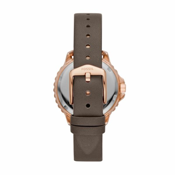FOSSIL Women's Izzy Rose Gold Round Stainless Steel Watch | ES4889
