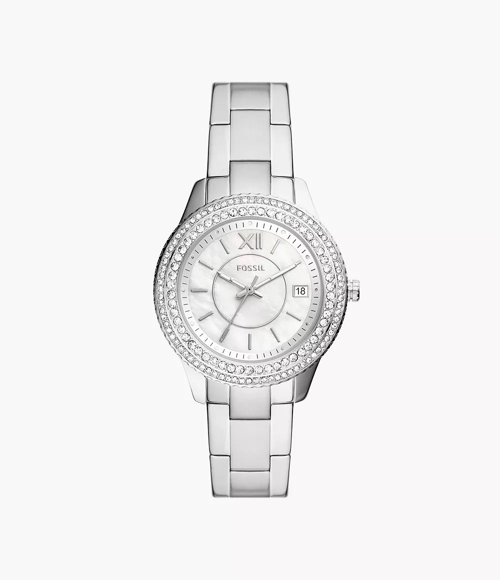 FOSSIL Stella Three-Hand Date Stainless Steel Watch | ES5130
