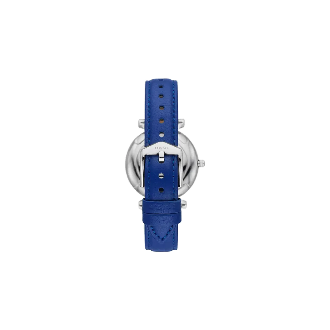 FOSSIL Women's Carlie Two-Hand Blue Eco Leather Women's Watch | ES5188