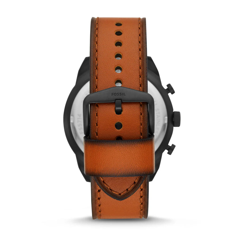 FOSSIL Men's Bronson Chronograph Luggage Leather Watch | FS5714