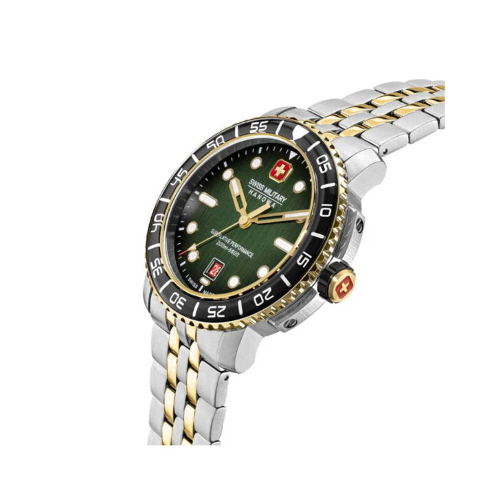 Swiss Military Men's Hanowa Black Marlin Green Dial Watch | SMWGH0001761