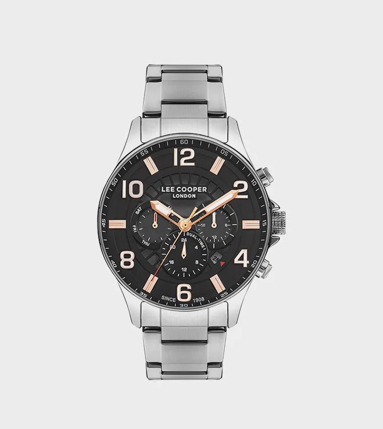 LEE COOPER Men’s Multi Function Black Dial Watch | LC07802.360
