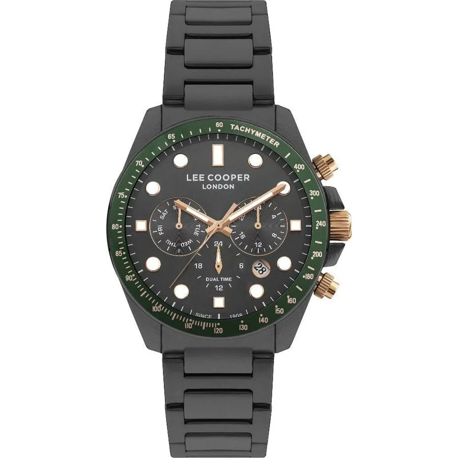 LEE COOPER Men’s Multi Function Black Band Watch | LC07829.060