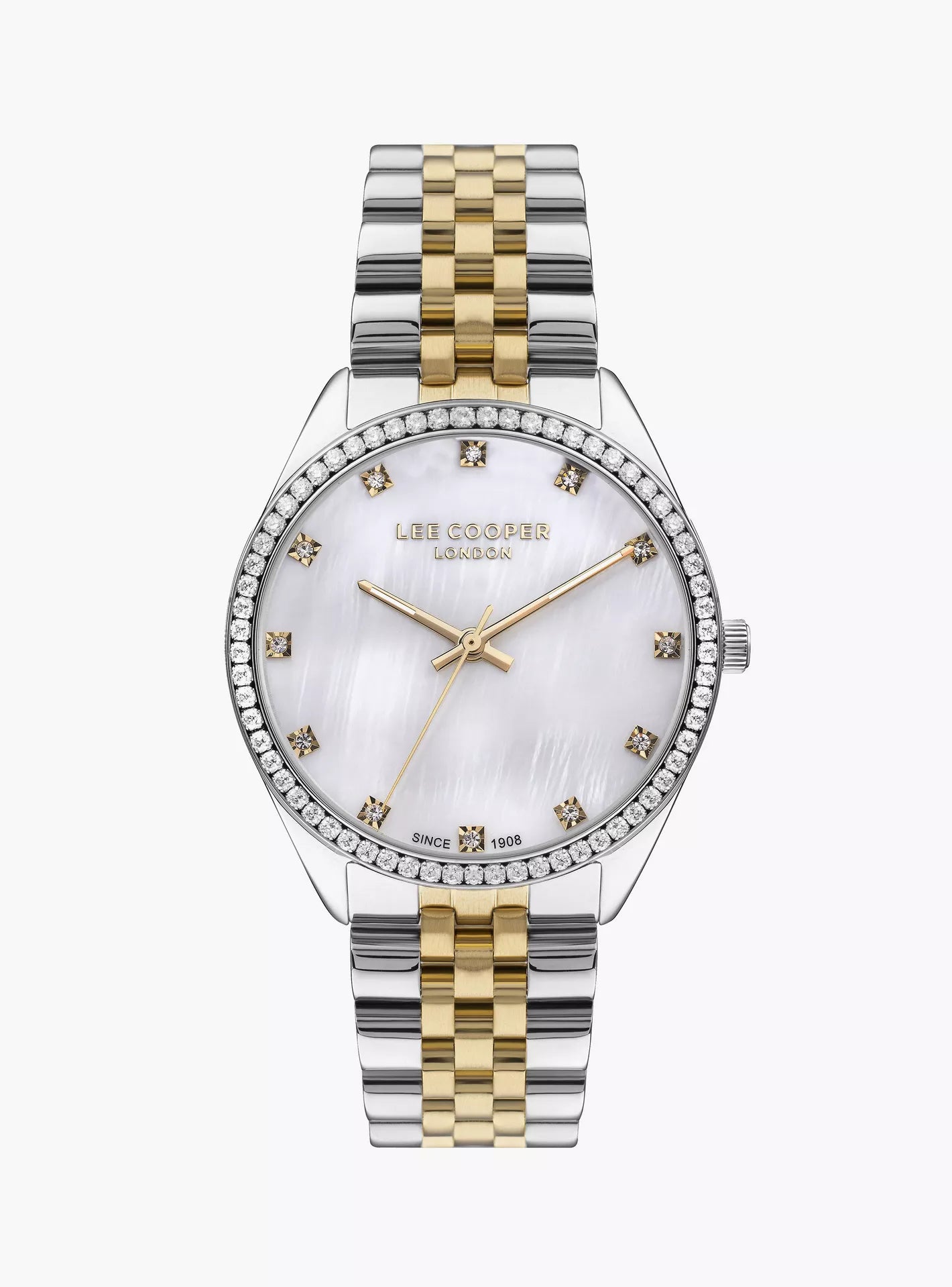 LEE COOPER Women’s Analog White MOP Dial Watch | LC07831.220