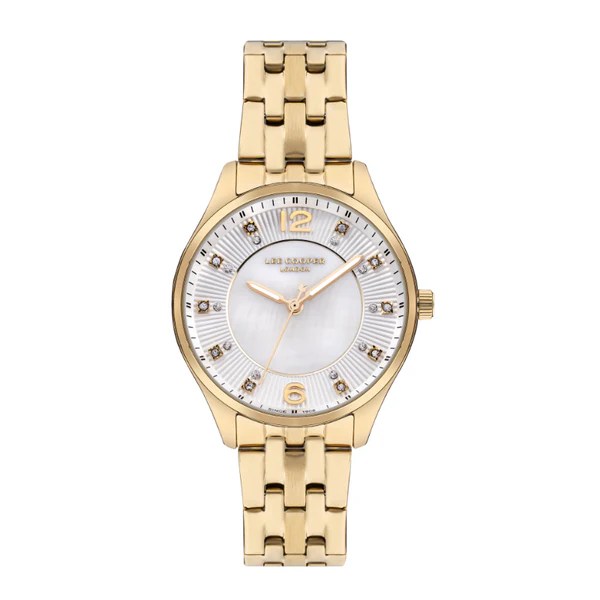 LEE COOPER Women’s Analog White MOP Dial Watch – LC07832.120