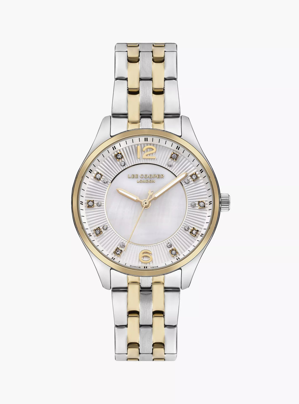 LEE COOPER Women’s Analog White MOP Dial Watch – LC07832.220