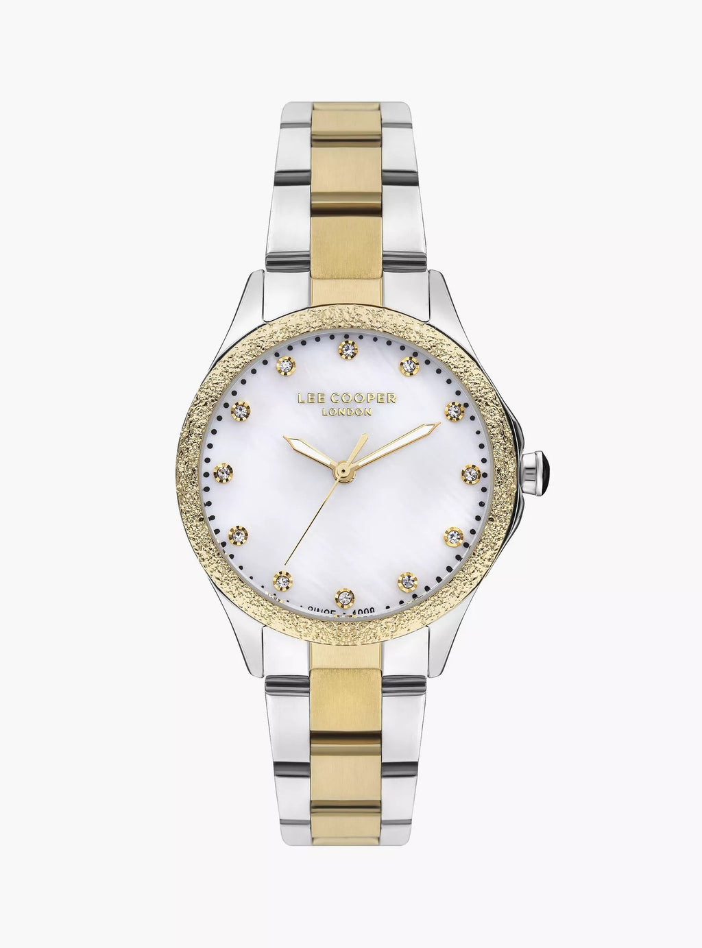 LEE COOPER Women’s Analog White MOP Dial Watch – LC07840.220