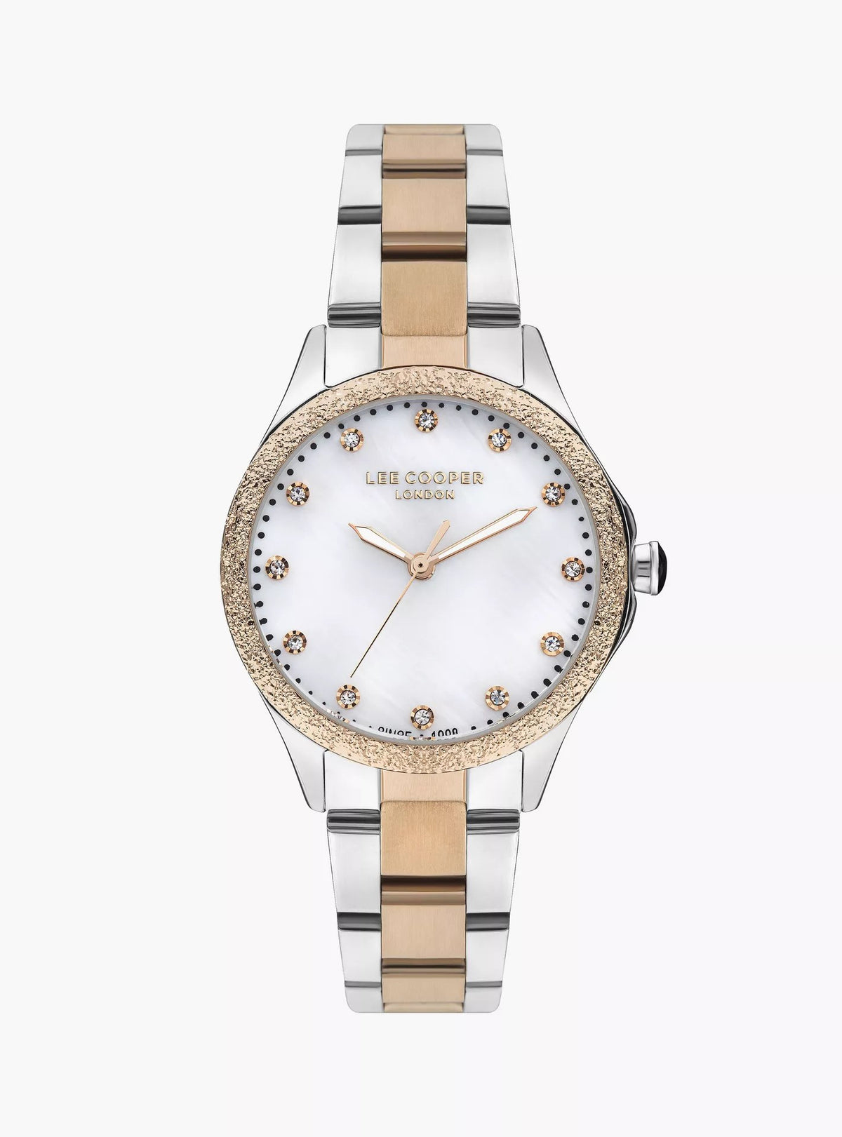 LEE COOPER Women’s Analog White MOP Dial Watch – LC07840.520