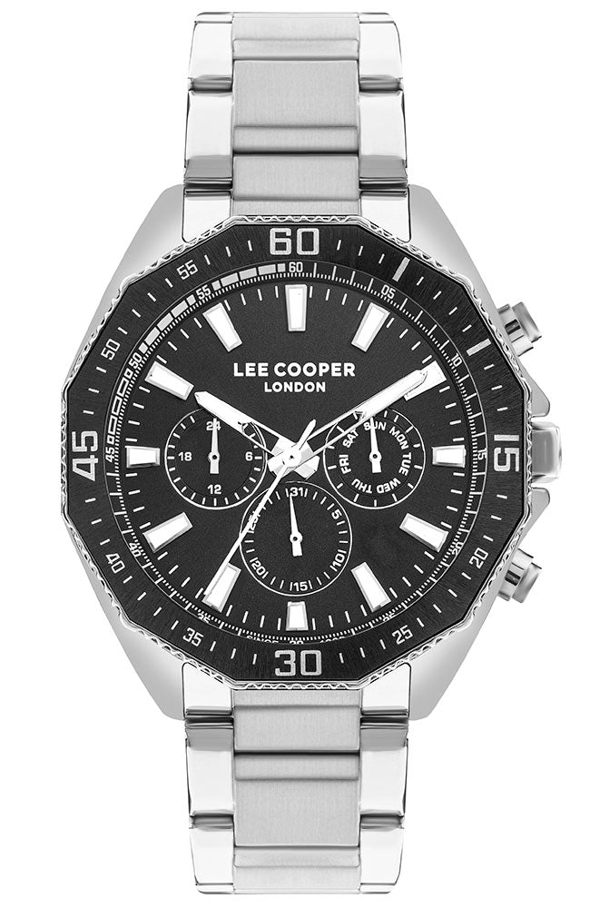 LEE COOPER Men’s Multi Function Black Dial Watch – LC07847.350