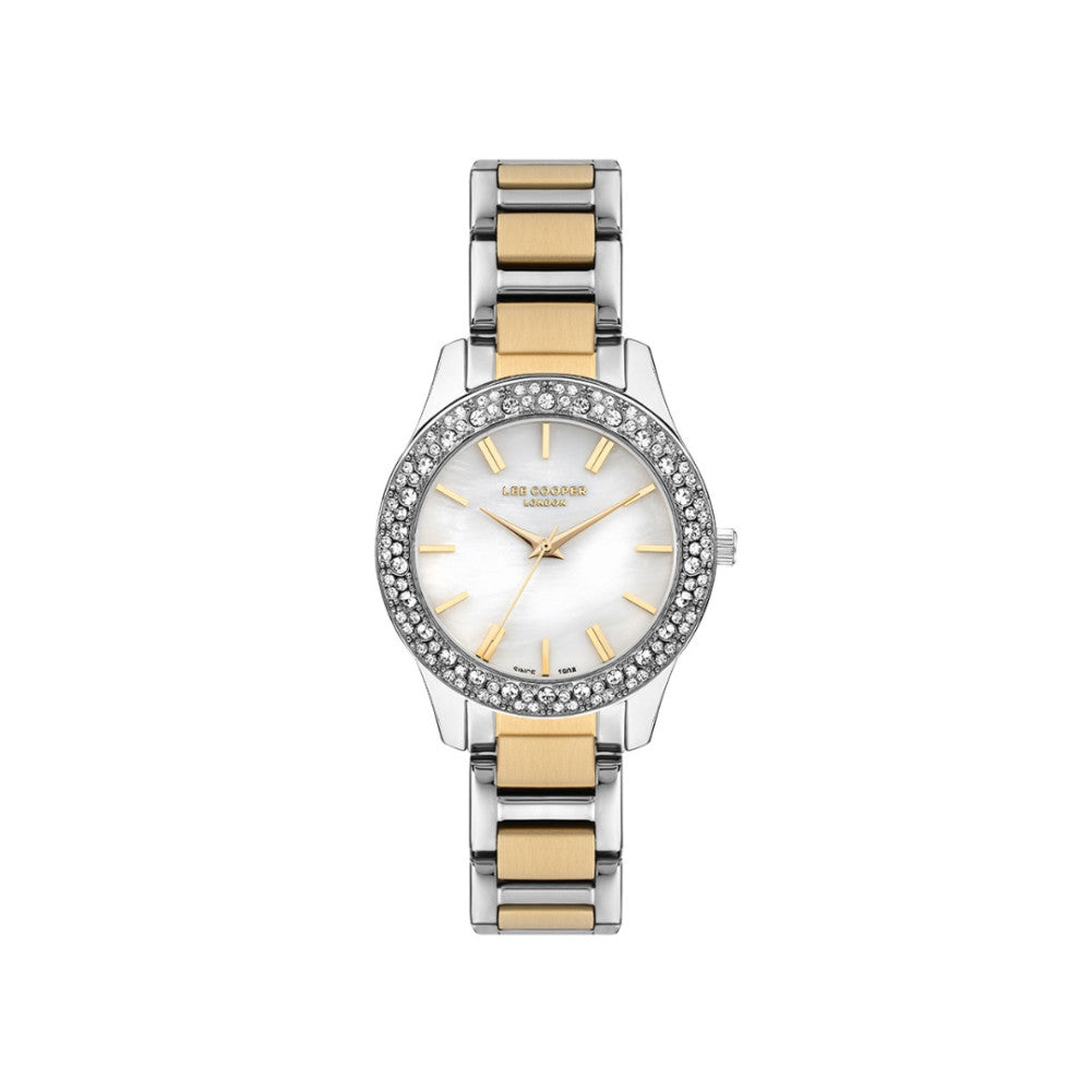 LEE COOPER Women’s Analog White MOP Dial Watch – LC07869.220