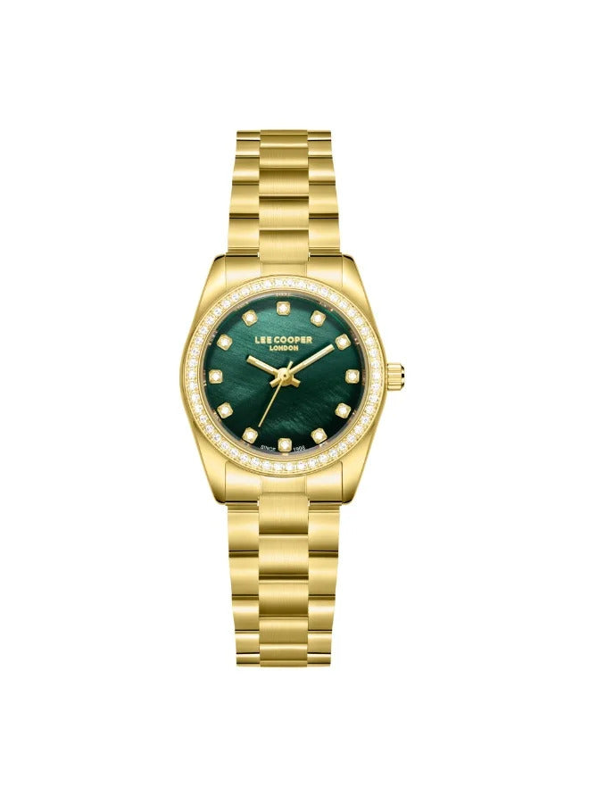 LEE COOPER Women’s Analog DARK GREEN MOP Dial Watch – LC08155.170